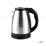 Чайник металлический электрический 2л 1.85кВт Черный Lykas L-8807