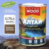 Масло-бальзам универсальный деревозащитный База А Марал 075л АЛТАЙ WOOD EXTRA