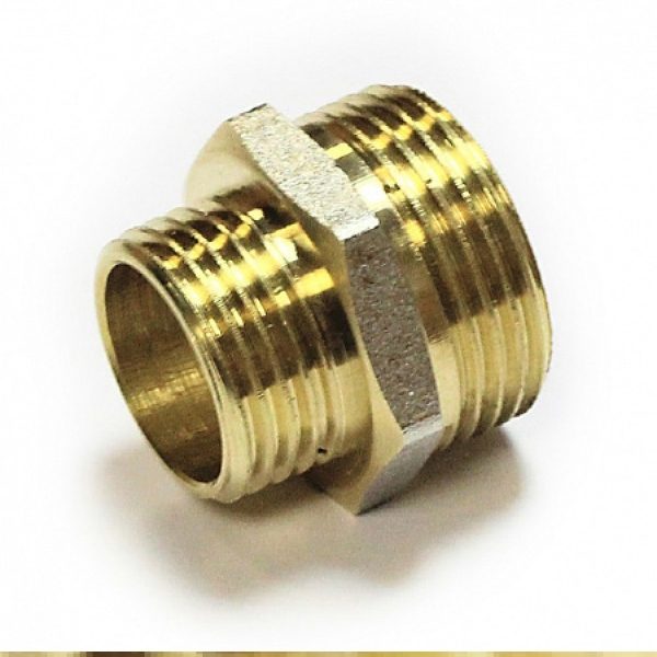 Ниппель-переходник 1/2"х3/8" ш/ш латунь