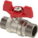 Кран шаровый 1/2" ШШ PN25 бабочка RTP 36170