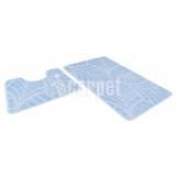 Коврик 50*80/50*40 для ванной Актив 001 Голубой Шахинтекс 11