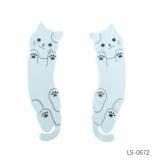 Накладка на сиденье унитаза 2 пр 36*11см микс Baizheng LS-0672