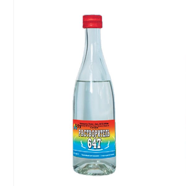 Растворитель 647 0,5л стекло