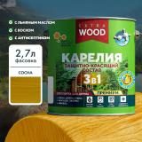 Состав защитно-красящий 3в1 КАРЕЛИЯ EXTRA Сосна 2,7л FARBITEX PROFI WOOD EXTRA