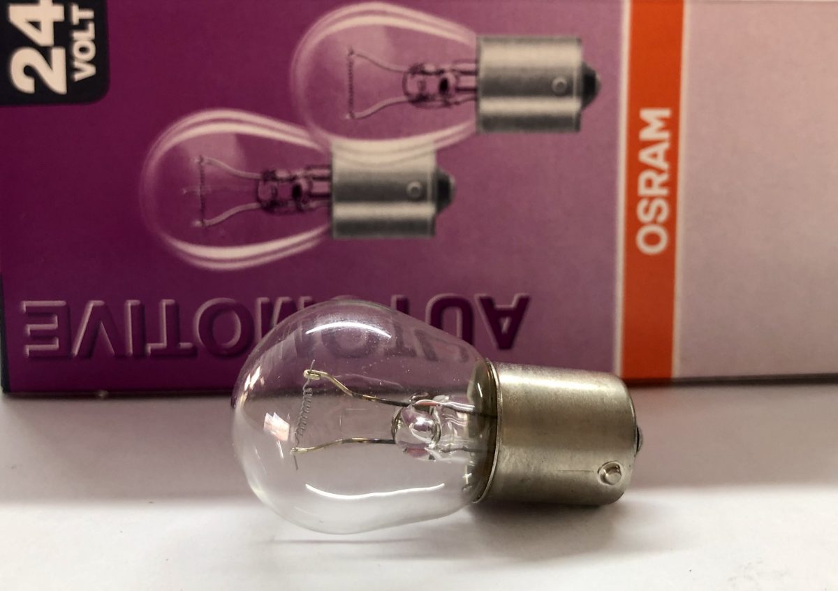 Автолампа P21W 24V 21W BA15s (ECE R37) (поворот, стоп сигнал) OSRAM