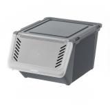 Контейнер пластиковый для овощей 11л 350х255х190мм Серый Violet