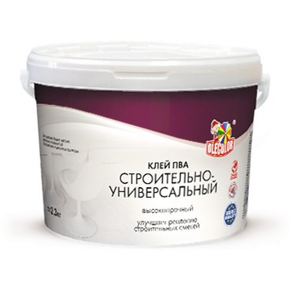 Клей ПВА строительно-универсальный 0,75кг OLECOLOR (Фарбен)