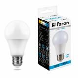 Лампа светодиодная 230В-15Вт E27 Груша А60 6400К Feron
