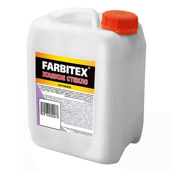 Жидкое стекло 1,3кг FARBITEX