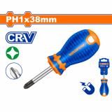Отвертка PH1*38мм Cr-V WADFOW WSD2211