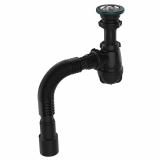 Сифон для умывальника 1 1/2"х40 малый 40х40/50 BLACK Aquant S0184-35-MR