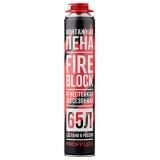 Пена монтажная проф 65л всесезонная огнестойкая 900г 850мл Profflex Fireblock