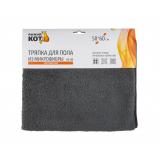 Тряпка для пола из микрофибры 50*60см M-09 Серая Рыжий кот 109439