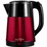 Чайник металлический электрический 2,2л 1,8кВт двойные стенки Красный Maxtronic MAX-6
