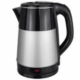 Чайник металлический электрический 2,2л 1,8кВт Черно-Стальной Maxtronic MAX-608