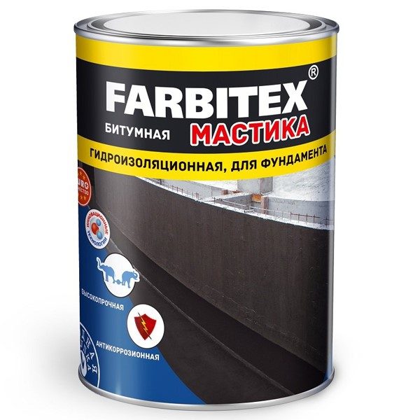 Мастика битумная гидроизоляционная 17кг FARBITEX