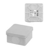 Коробка распаячная ОП 70х70х40мм IP66 6вх Серая TDM