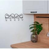 Вешалка настенная 40*4*13см Коричневая КРУЖЕВА 5 ЗМИ ВН 276 КОР