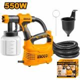 Краскопульт электрический 550Вт, емкость 0,8л, макс вяз. 50DIN INGCO INDUSTRIAL SPG5008