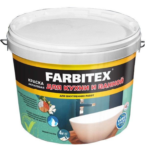 ВДК для кухни и ванной 6,0кг FARBITEX