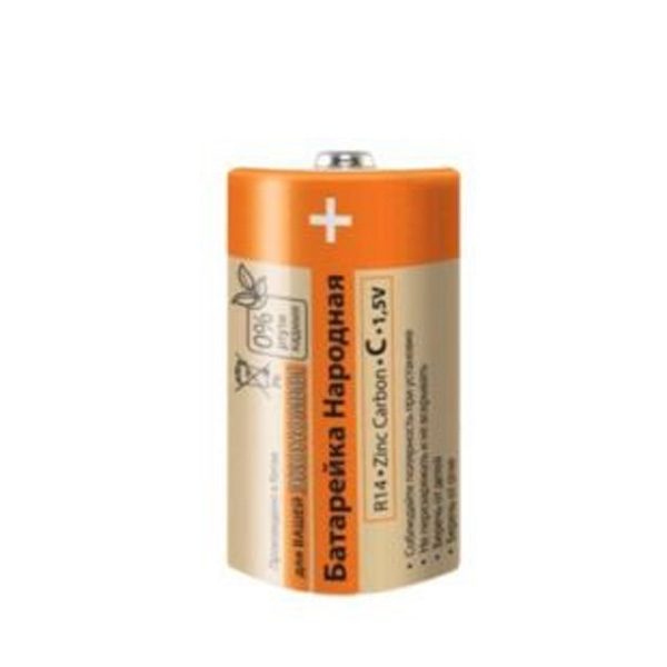 Батарейка R20 D Zinc Carbon 1,5V SH-2 Народный