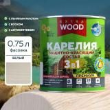 Состав защитно-красящий 3в1 КАРЕЛИЯ EXTRA Белый 0,75л FARBITEX PROFI WOOD EXTRA