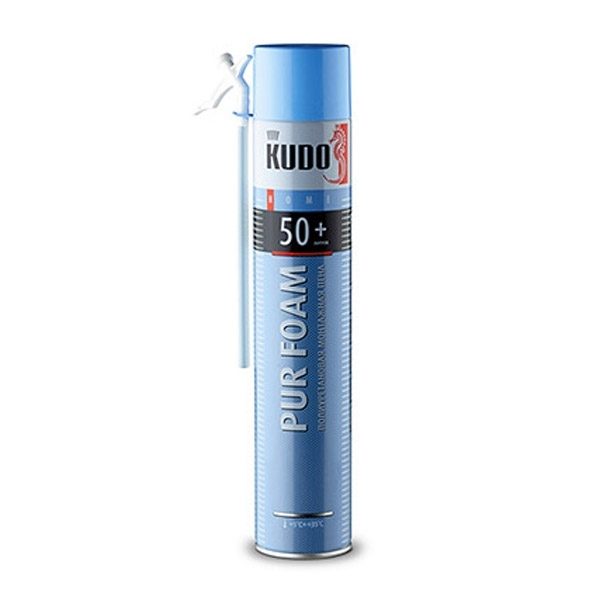 Пена монтажная бытовая 50+ всесезонная 50л 1000мл Kudo Home