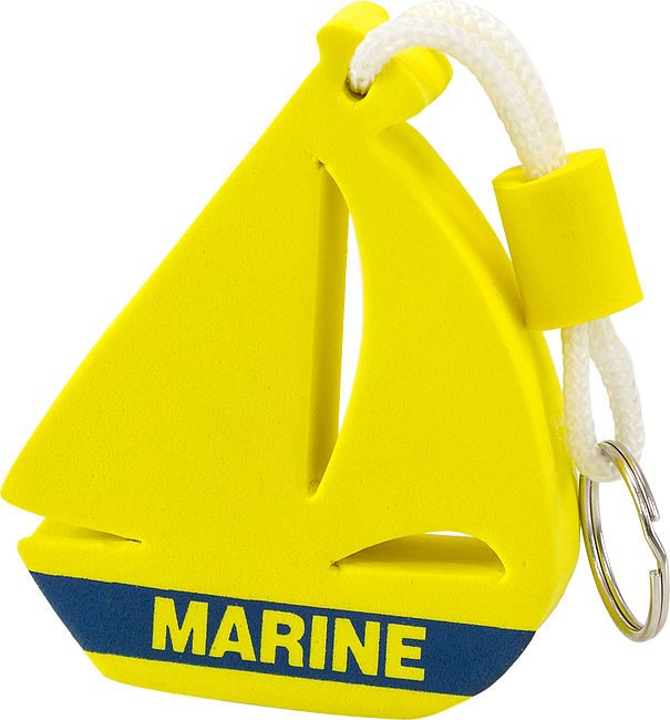 Брелок-поплавок парусник желтый Marine
