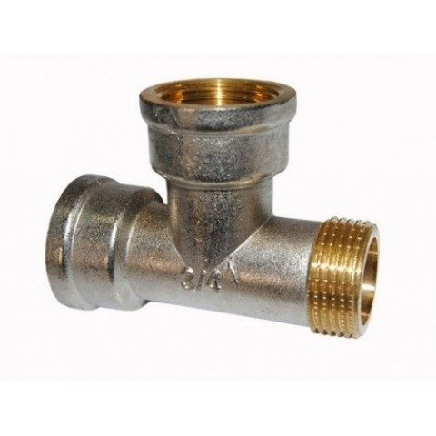 Тройник латунь 3/4" г/г/ш СТМ