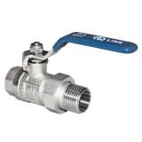 Кран шаровый 3/4" ГШ американка ручка Aqualink 01170