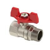 Кран шаровый 1/2" ГГ бабочка RTP 27390