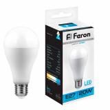 Лампа светодиодная 230В-20Вт E27 Груша А60 6400К Feron