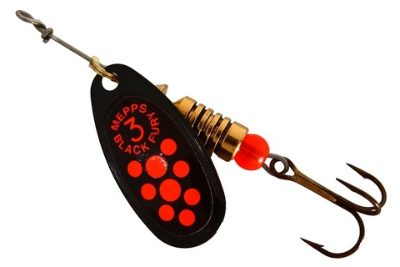 Блесна Mepps COMET BLACK FURY (black-fluo-orange) №3