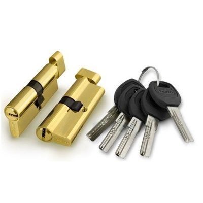 Цилиндровый механизм с вертушкой А202/60mm (25+10+25) РВ латунь 5кл 30229