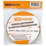 Изолента ХБ 2х сторонняя 0.19х7м 100г TDM