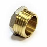 Заглушка в трубу 1/2" наружная резьба латунь/никель Frap F339.04