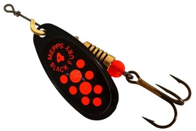 Блесна Mepps COMET BLACK FURY (black-fluo-orange) №4 8г