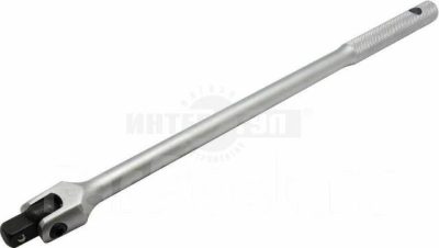 Вороток однорычажный, 380 мм, с квадратом 1/2" на шарнире, CrV, хромированный MATRIX MASTER, фото 1