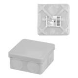 Коробка распаячная ОП 80х80х40мм IP66 8вх Серая TDM