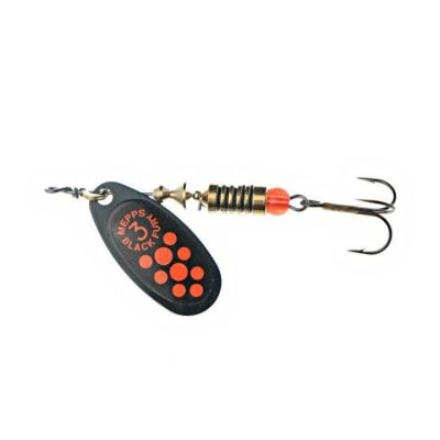 Блесна Mepps COMET BLACK FURY (black-fluo-orange) №3, фото 2