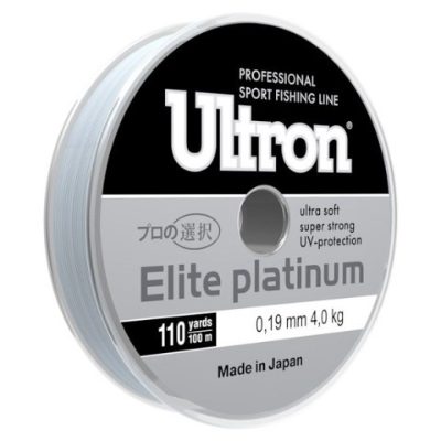 Леска Ultron Elite Platinum 0,16 100м серебро 3,1кг