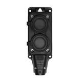 Розетка 2-х местная с заглушками каучук 2P+PE 16А 230В IP54 Черная DYNEL