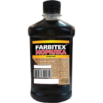 Морилка деревозащитная водная Тик 0,5л Farbitex, фото 2