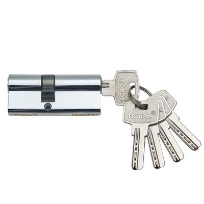 Цилиндровый механизм ЦАМ ЦМ 70mm (25+10+35) CP хром 5кл (профильный ключ) 208107