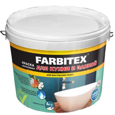 ВДК для кухни и ванной 6,0кг FARBITEX