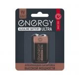 Батарейка алкалиновая 6LR61/1B 9V Крона Ultra Energy