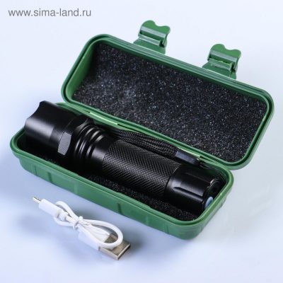Фонарь аккумуляторный COB, XPE, 3Вт, 100лм, 400 mAh "Мастер К", фото 2