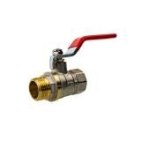 Кран шаровый 1 1/2" ГШ ручка латунь/никель STT 121АС