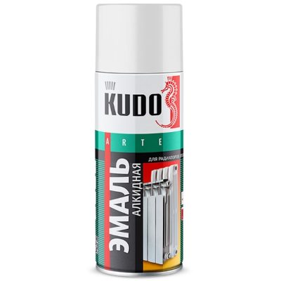 Эмаль аэрозоль для радиаторов белая 520мл KUDO
